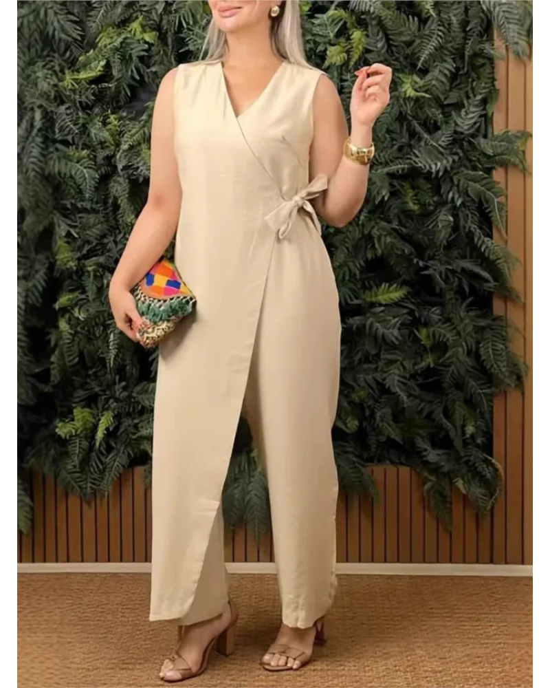 Renata – Stylowy letni zestaw z szerokimi spodniami