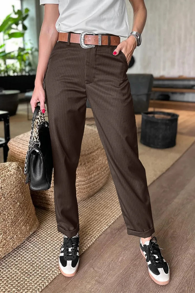 Eleganckie Spodnie w Paski Julia