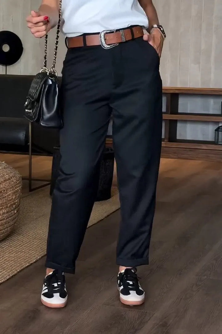 Eleganckie Spodnie w Paski Julia